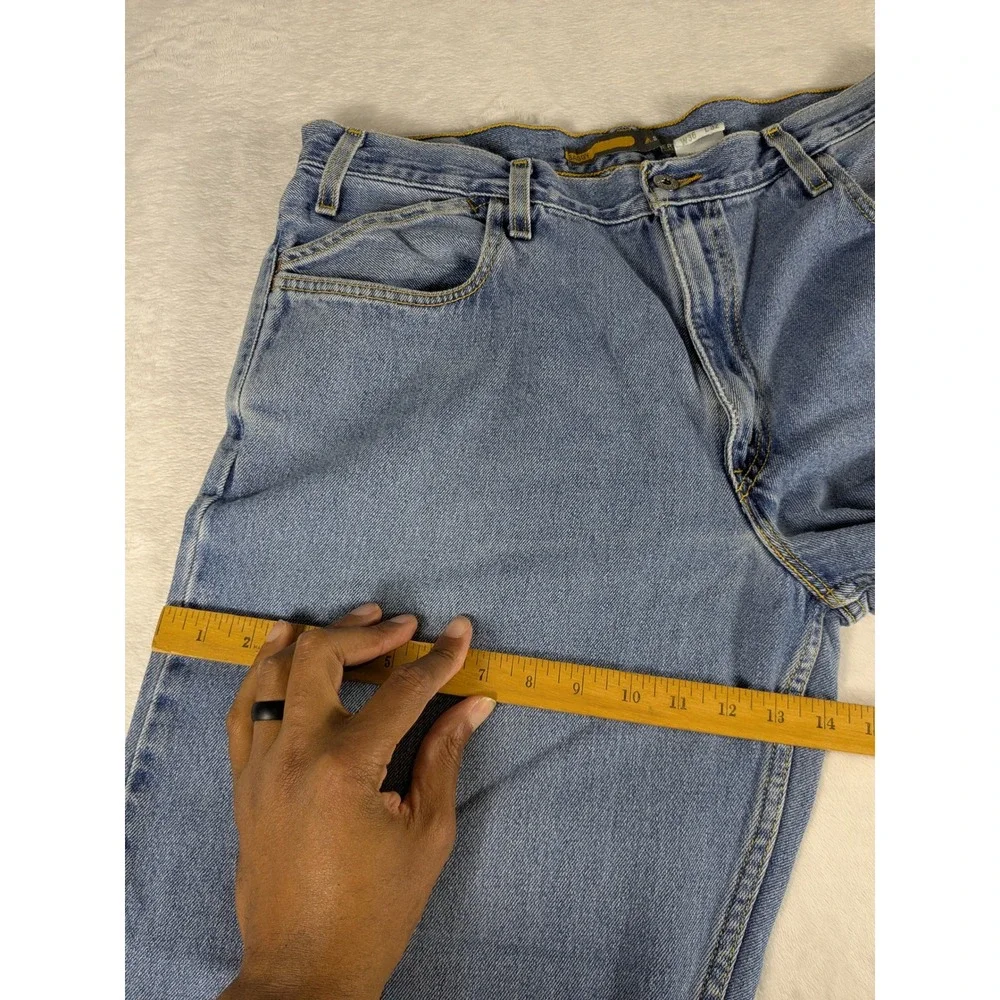 Vintage Silver Tab Baggy Jeans Y2K Mens Fits 34x27 Light Wash Denim Levi Strauss